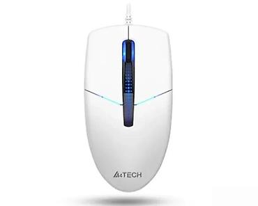 Kompjuterski miševi: A4Tech optički žičani miš – beli - Precizan optički senzor za glatko — 2