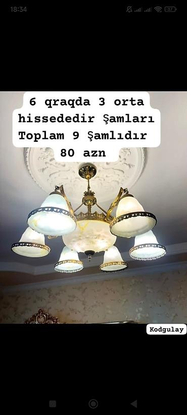 ucuz lusturlar: Çılçıraq, 9 lampa, Metal — 1