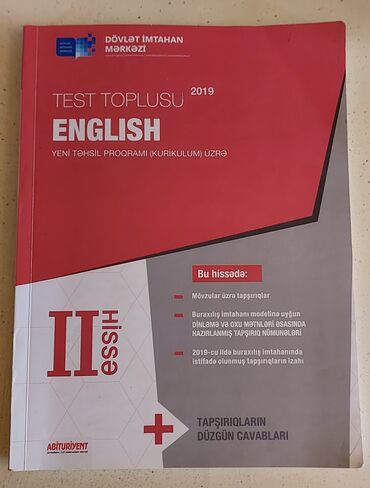 Testlər: İngilis dili Testlər 11-ci sinif, DİM, 2-ci hissə, 2019 il