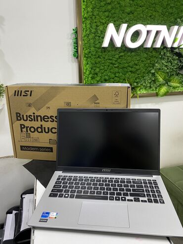 Ноутбуки: Ноутбук, MSI, 16 ГБ ОЗУ, Intel Core i5, 15.6 ", Новый, Для несложных задач, память SSD
