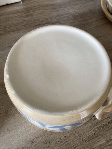 Yemək konteynerləri: Saxlama qabları ıSovet malı, ağır, az işlənən 3-lü keramik dəst, iki — 6