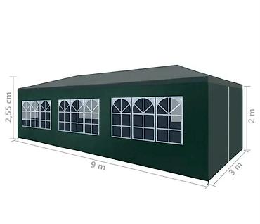 makiska terasa: Beli Paviljon Party 3x9m – Savršen za zabave i događaje na otvorenom! — 5
