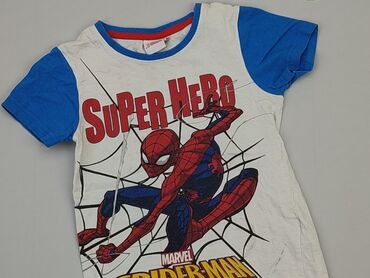 T-shirts: T-shirt, Marvel, 5-6 years, 110-116 cm, condition - Satisfying