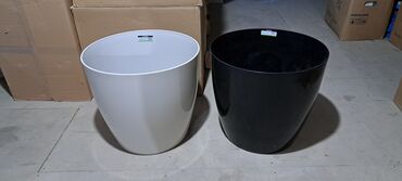 Bitkilər üçün dibçəklər: Dibcek Dibcek qabi dibcek qabi kvadrat duzbucaqli qara Antrasit gul — 25