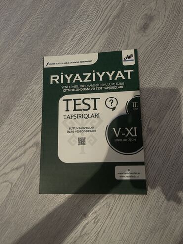 riyaziyyat test toplusu helleri: Əliyar nuriyev riyaziyyat test,işlənməyib təp təzədir