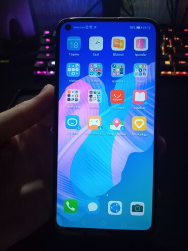 huawei y7 ekran: Huawei P40 lite, 64 ГБ, цвет - Черный, Отпечаток пальца, Face ID