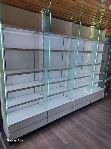 vitrin dolab: Vitrin tipli mağaza rəf sistemalt hissesi de dolab uzunu 288 sm — 3