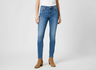 damskie jeansy rurki: Jeansy damskie, rozmiar S