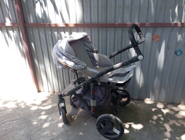Коляски: Коляска, цвет - Серебристый, Б/у — 4
