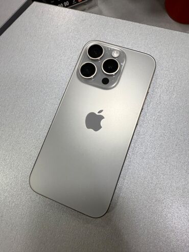 Apple iPhone: IPhone 15 Pro, 256 GB, Natural Titanium, Zəmanət, Simsiz şarj, Face ID — 1