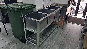 Для кафе, ресторанов: Большой выбор кухонных моечных ванн!!! 3-х секционные с бортом и — 3