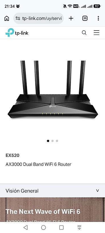 mobil internet modem: TP-Link EX520 – AX3000 Dual Band WiFi 6 router - WiFi 6 texnologiyası — 1