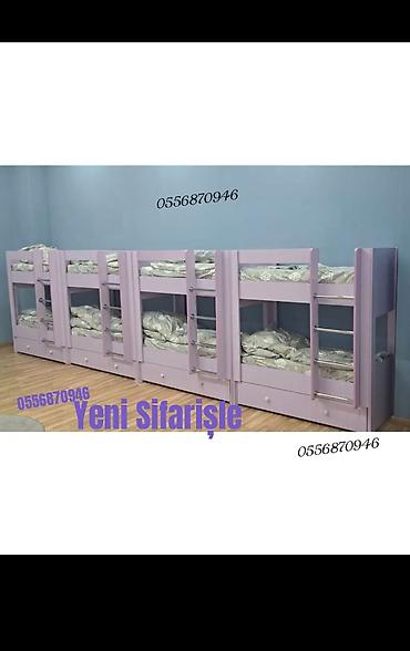 set mebel: Oğlan və qız üçün, Yeni, Çarpayı, Matras ilə, Siyirməli, Laminat — 1