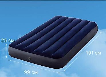 Надувные матрасы: Надувной матрас Intex Downy (Классик Дауни), ?25 см б/у - Односпальная — 1