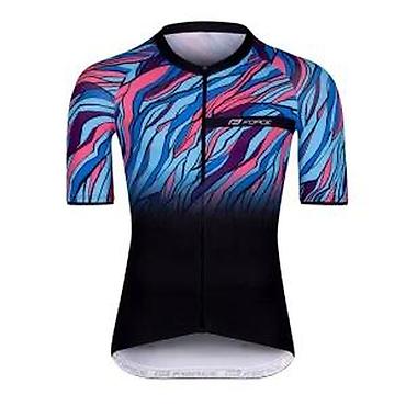 Oprema za bicikliste: DRES FORCE LIFE KRATKI RUKAV, CRNA-PLAVA-ROZE | Dres je dizajniran — 7