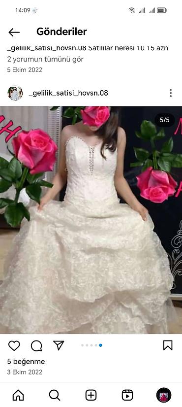Свадебные платья и аксессуары: 15azn sm unvan hovsan seyfede gorunüler satılır — 9