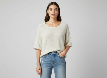 bluzki sweterkowe z długim rękawem: H&M, Sweter damski, rozmiar L