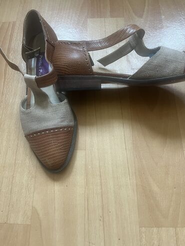 кожанная обувь: Туфли 35.5, цвет - Коричневый