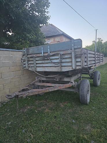 tap az qoşqu: Kənd təsərrüfatı üçün ikioxlu traktor qoşqusu - Metal karkaslı, taxta — 1