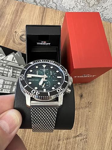 sport geyimler: Новый, Наручные часы, Tissot, цвет - Зеленый — 5