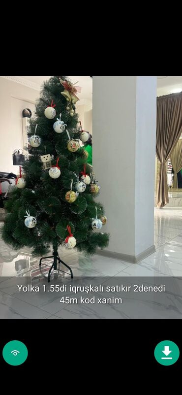 Yeni il ağacları: Yolkalar şaxda baba sekillerde qiymət məlumat qeyd olunub unvan Gence -da lalafo.az — 15 Yeni il ağacları: Yolkalar şaxda baba sekillerde qiymət məlumat qeyd olunub unvan Gence — 15