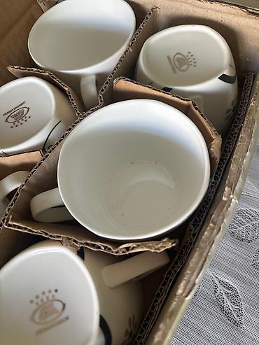 Qab-qacaq və mətbəx ləvazimatları: Çay dəsti, rəng - Ağ, Farfor, 6 nəfərlik — 2