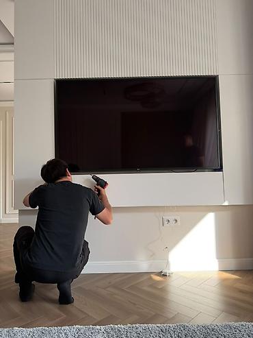 Профессиональный монтаж телевизоров на стену - Установка TV на любые
