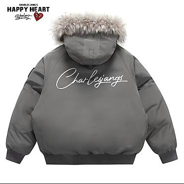 стеганая куртка: Короткая утеплённая куртка Charles Jang’s Happy Heart с объёмным — 4