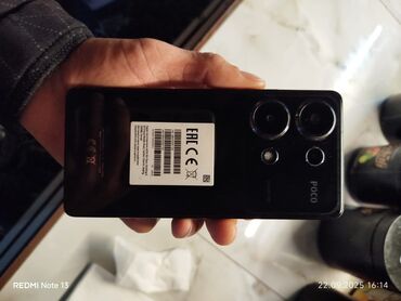 телефон fly fs502 cirrus 1: Poco M6 Pro, 256 GB, rəng - Qara, Barmaq izi