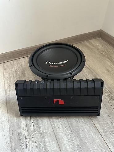 Автоэлектроника: Комплект для автозвука: сабвуферы Pioneer и Sony + усилители Nakamichi — 3