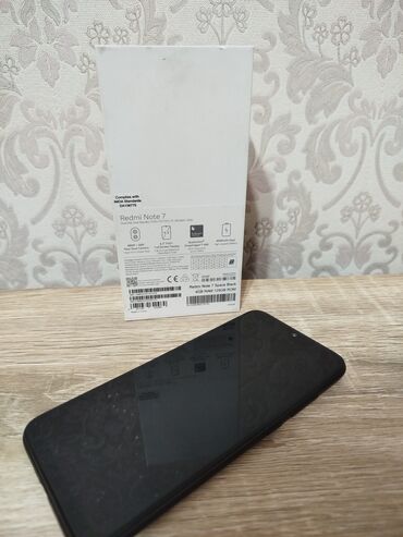 телефон пока x3: Xiaomi, Redmi Note 7, Колдонулган, 128 ГБ, түсү - Кара, 2 SIM