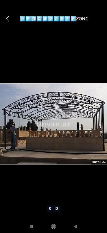 Naveslər, markizlər: Bu məhsul, müxtəlif ehtiyaclar üçün istifadə oluna bilən, möhkəm metal — 9