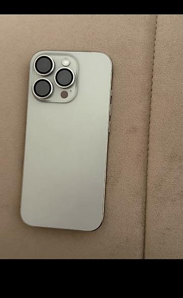 Apple iPhone: IPhone 16 Pro, Б/у, 128 ГБ, Natural Titanium, Зарядное устройство, Защитное стекло, Чехол, 88 % — 9