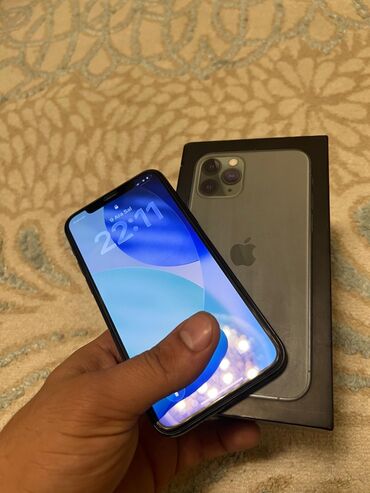 Apple iPhone: IPhone 11 Pro, 64 GB, Matte Midnight Green, Face ID — 8