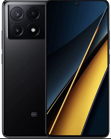 lg телефон: Poco X6 Pro 5G, Б/у, 256 ГБ, цвет - Черный, 1 SIM, 2 SIM