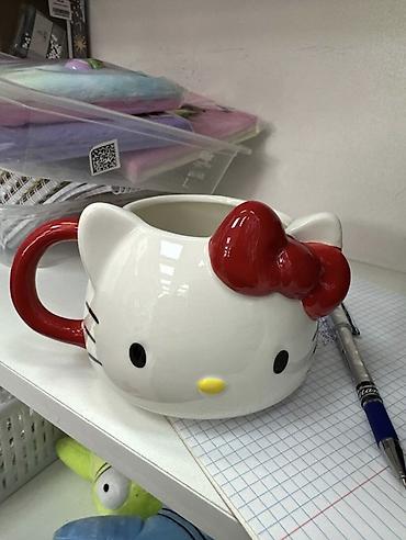 круша: Кружка Hello Kitty с объёмным бантом - Материал: керамика (гладкая — 2