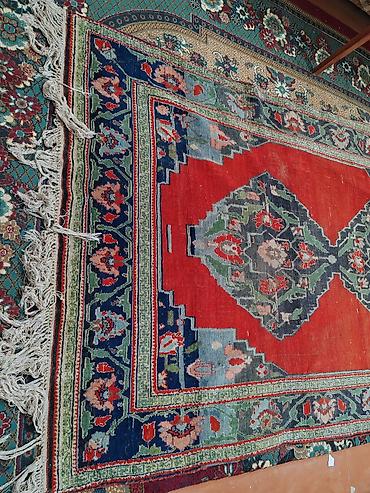 Искусство и коллекционирование: Старинный ковёр, 1950 год, Азербайджан, Состояние: Хорошее — 3