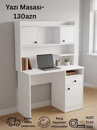 Yazı masası – 130 AZN Masa xüsusiyyətləri: - Üst hissədə 2 qapalı lalafo.az -da Yazı masası – 130 AZN Masa xüsusiyyətləri: - Üst hissədə 2 qapalı