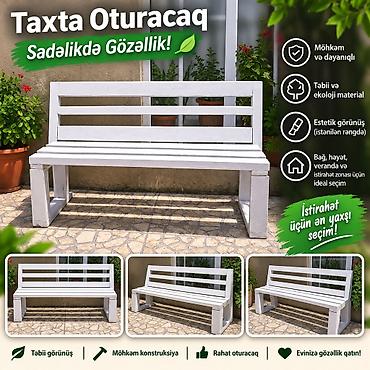 taxta əl işi: Taxta oturacaq – sadəlikdə gözəllik! - Təbii və ekoloji təmiz ağacdan — 1