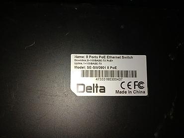 Модемы и сетевое оборудование: Poe коммутатор Delta первые 4 порта не рабочие, вторые 4 порта — 3