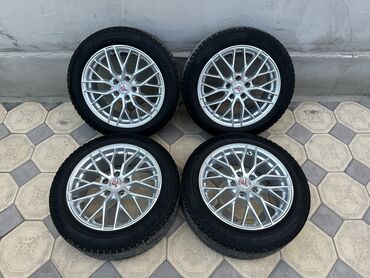 шины на тракторный прицеп: Колеса в сборе 215 / 55 / R 17, Б/у, Комплект, Легковые, Литые, отверстий - 5