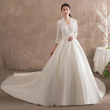 свадебные платья токмок: Новое свадебное платье! Без шлейфа! Размер 44-46 В комплекте