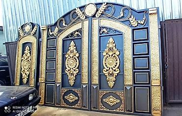 Металлические двери на заказ: Металлическая дверь на заказ, Для частного дома, Двухстворчатая, Железная, Кыргызстан, Бесплатный замер — 30