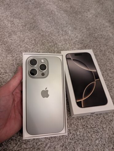 Apple iPhone: IPhone 16 Pro, 128 ГБ, Desert Titanium, Коробка, 100 %