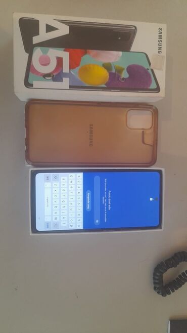 Samsung: Samsung Galaxy A51, 64 GB, rəng - Göy, Düyməli, Sensor, İki sim kartlı
