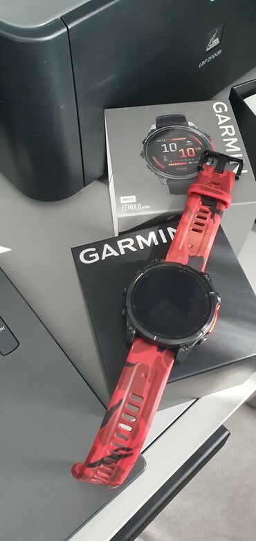 купить смарт часы для детей: Garmin Fenix 8 (47 мм) с AMOLED-экраном Спортивные смарт-часы