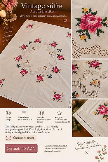 bamboo tekstil: İşlənmiş rəng - Ağ Süfrə, Ünvandan götürmə — 2