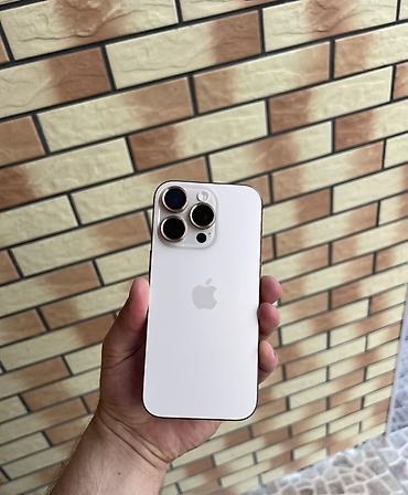 iphone 15 ağ: IPhone 16 Pro, 256 GB, Desert Titanium, Barmaq izi, Face ID, Sənədlərlə — 2