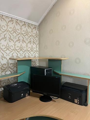 офисный набор: Комплект офисной мебели, Б/у, Шкаф, Тумба, Полка, Дерево, Самовывоз, Платная доставка, цвет - Коричневый — 2