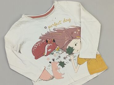 biały sweterek z angory: Bluza, 3-4 lat, 104-110 cm, stan - Dobry